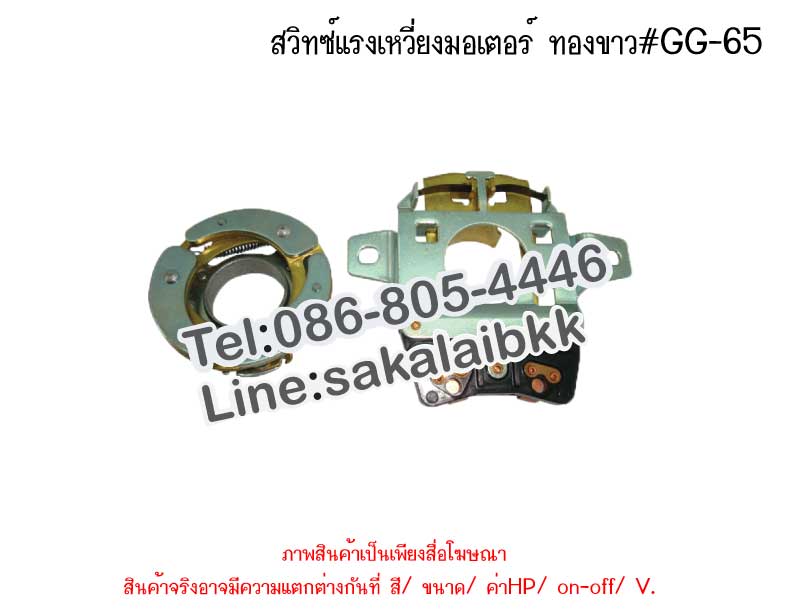 สวิทซ์แรงเหวี่ยงมอเตอร์ ทองขาวCG-65