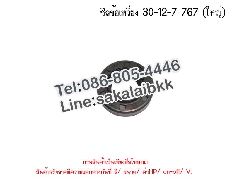 ซีลข้อเหวี่ยง 30-12-7 767 (ใหญ่)