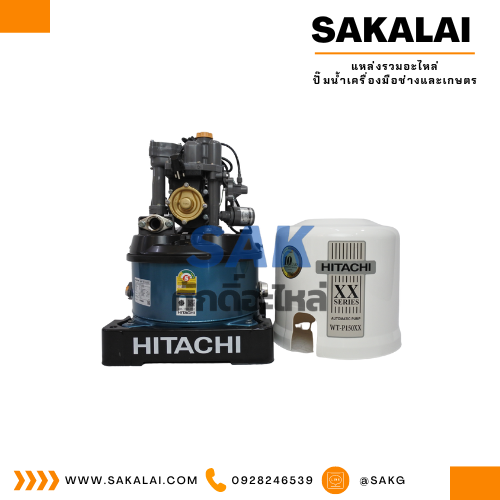 ปั๊มน้ำอัตโนมัติถังกลม HITACHI รุ่น WT-P150XX