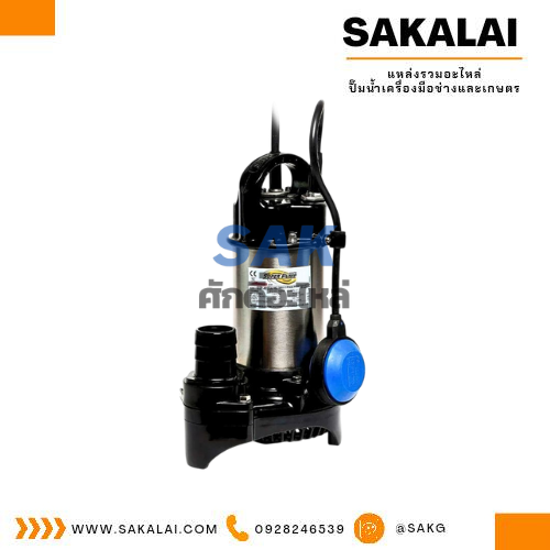 ปั๊มจุ่มดูดน้ำเรือนสแตนเลสแบบมีลูกลอยมิตซูบิชิ รุ่น SSP-755SA