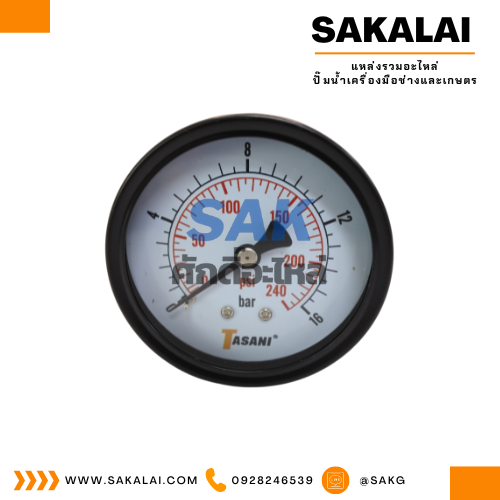 Pressuse Gauge ออกหลัง X-60 (16 Bar -240 Psi) TASANI