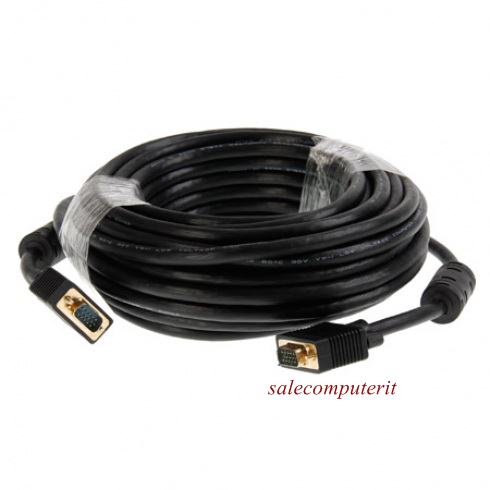 VGA Cable  ยาว 1.8 m เกรด A สายดำ หัวทอง (M-M)
