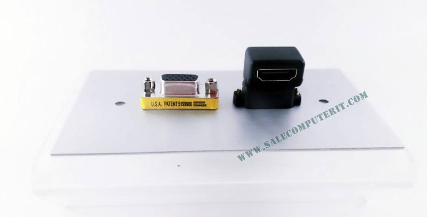 Outlet Plate   AMP  VGA 1 Port HDMI 1 Port 1