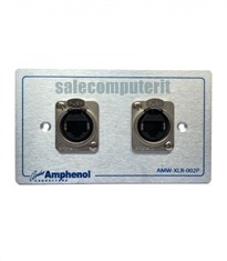 Amphenol Outlet Plate AMW-RJ45-02P