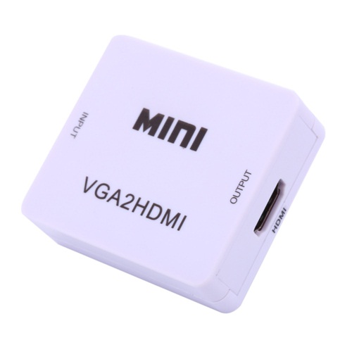 VGA To HDMI 1080P HDTV Video Audio Converter Box Adapter For PC Laptop DVD 1