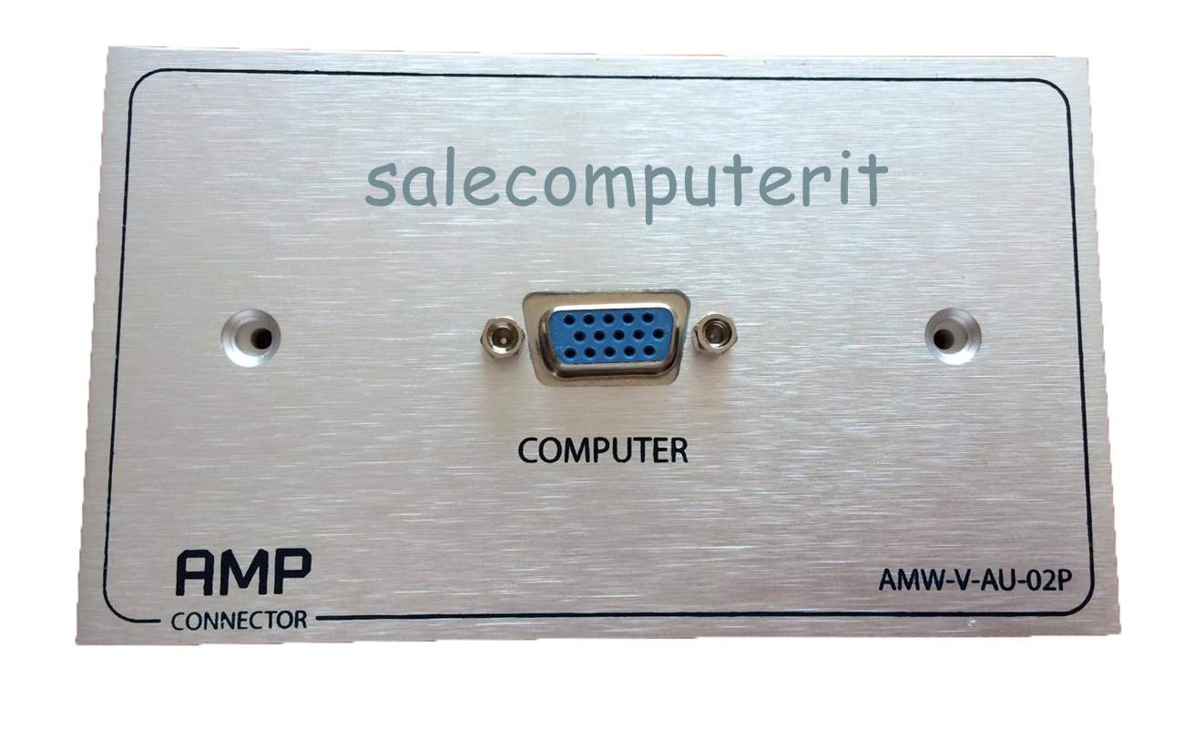 Outlet Plate  AMP  VGA 1 Port