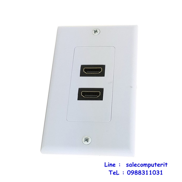 Outlet Plate   HDMI 2 Port
