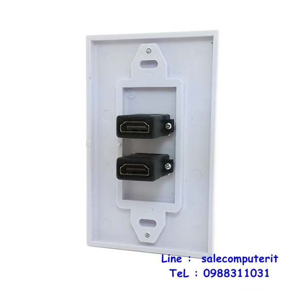 Outlet Plate   HDMI 2 Port 1