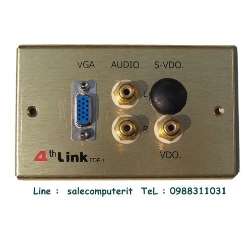 Outlet Plate 4th link FDP1 W/0 S-Video