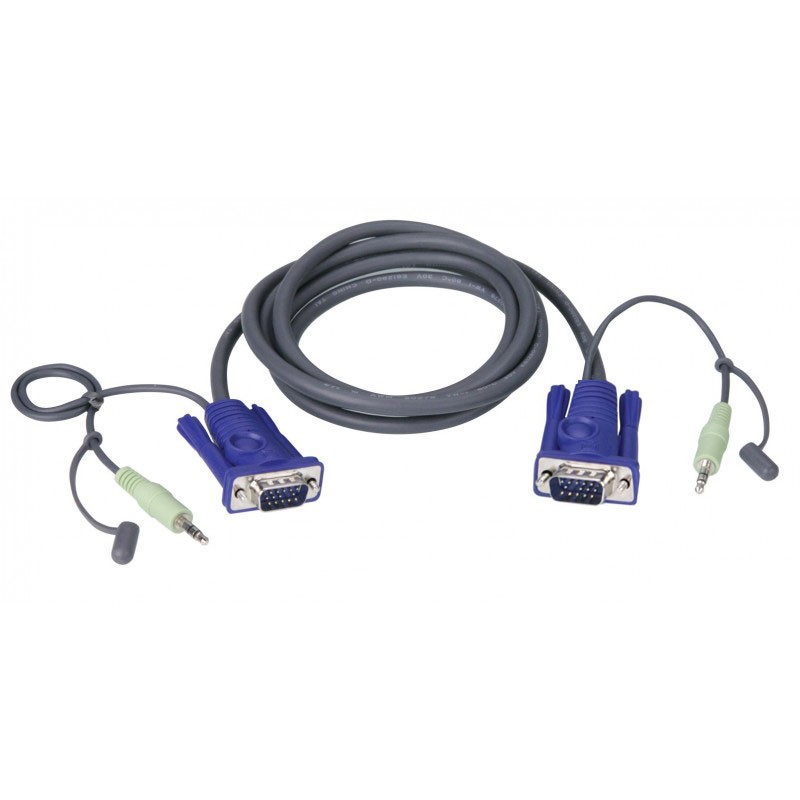 ATEN VGA CABLE WITH AUDIO 2 M  รุ่น  2L-2502A