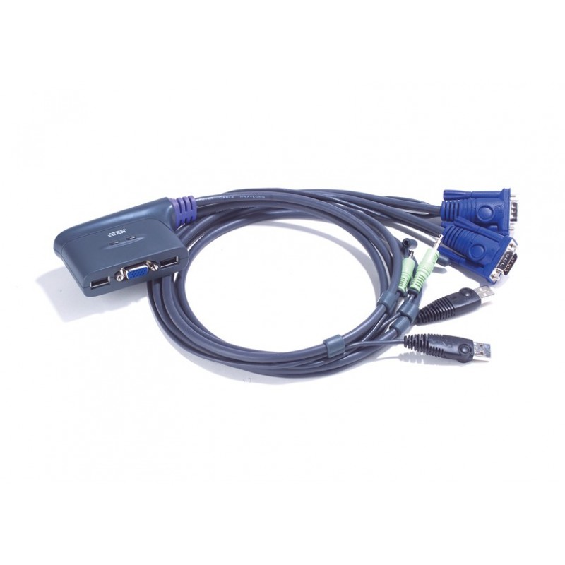 ATEN 2-PORTS USB KVM CABLE 1.8 M รุ่น  CS62U