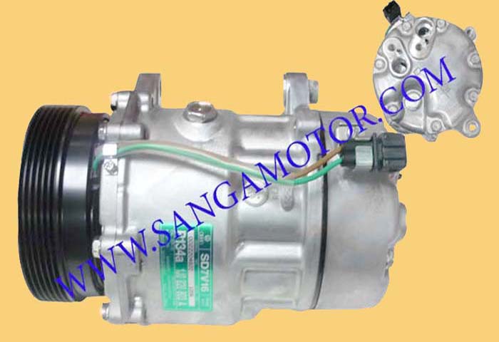 SD7V16 R134a AUDI A3 / VOLK T5 / ALHAMBA 4ขา