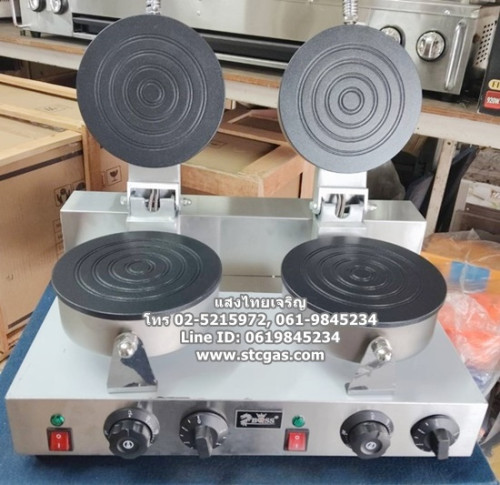 เตาทองม้วนใช้ไฟฟ้า 2 ถาดกลม  