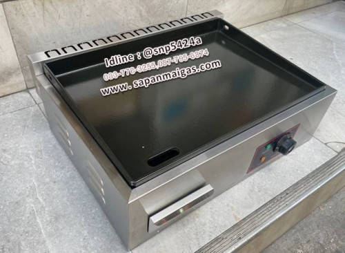 เตาย่างสเต็ก เคลือบอีนาเมล ระแบบไฟฟ้า 1หัวเตา ขนาด59ซม 1