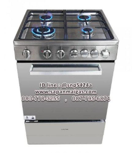 เตาแก๊ส 4 หัวเตา พร้อมเตาอบแก๊ส ยี่ห้อลัคกี้เฟลม รุ่น LF-452SS-E