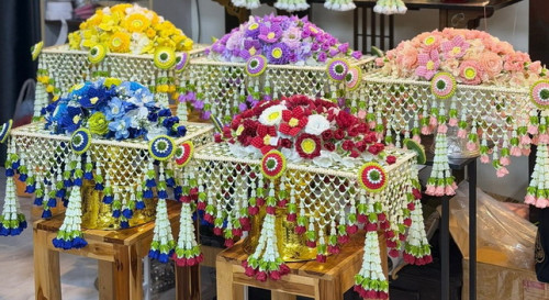 ครอบไตรชาววัง ไฮโซพรีเมี่ยม  ครอบไตรแบนแต่งดอกไม้และไม่แต่งดอกไม้ ครอบไตรกฐิน