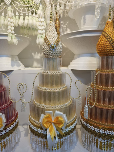 80 ใบ พานพุ่มกฐิน ต้นกฐินสวยๆ  ใส่เงินกฐิน บริวารกฐิน / ผ้าป่า  ช่างลัคกี้ 7