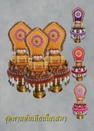 ต้นเทียนเสมา งานบวช ต้นเทียนอุปัชฌาย์ ต้นเทียนมาใหม่ 3