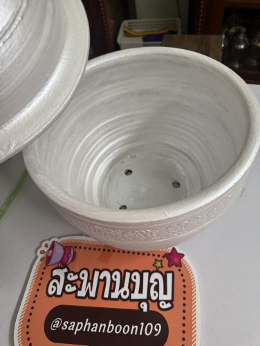 ลุ้งลอยอังคาร ทาสีขาว เบอร์ 12   ( งดส่งแบบขนส่ง )  ฝาปิด ไม่เกลียว ใส่อัฐิ ไม่ส่งพัสดุ 4
