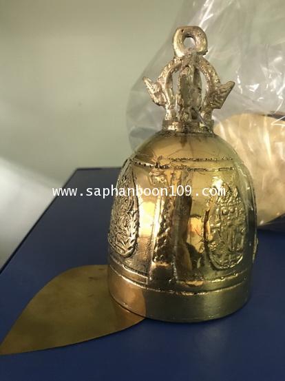 ระฆังใบโพธิ์ทองเหลืองแท้ , กระดิ่งใบโพธิ์ทองเหลืองแท้  ตราไก่ กระดิ่งทองเหลือง ระฆังทองเหลือง 5