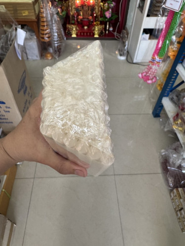 เทียนไข เทียนแสงจันทร์สีเหลือง หนัก 1 บาท ( เทียนไม่มีน้ำตาเทียน ) เทียนขาวเทียนเหลืองเทียนจุด 3