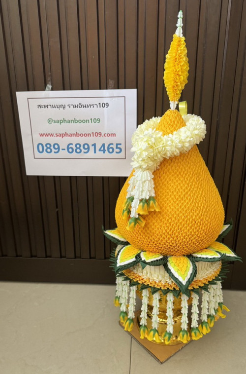 มาลัยมะลิ อุบะกุหลาบสีต่างๆ มาลัยคล้องเทียนพรรษา พวงมาลัยไหว้พระ มาลัยผ้าแต่งพานพุ่ม แต่งครอบไตรแบน 3