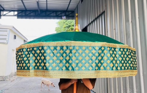 สัปทนผ้าไหมจิตรลดา เชิงผ้าลายไทยประยุกต์   สะพานบุญ สินค้ามาใหม่ 7