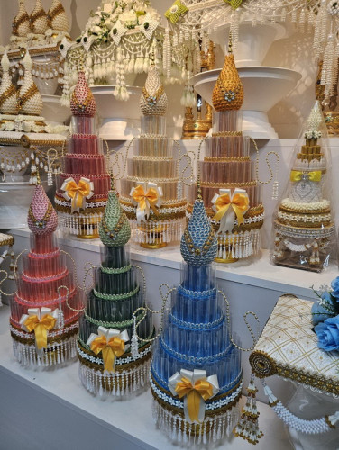 80 ใบ พานพุ่มกฐิน ต้นกฐินสวยๆ  ใส่เงินกฐิน บริวารกฐิน / ผ้าป่า  ช่างลัคกี้ 4