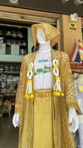 เข็มขัดทองเรียบ   เข็มขัดนาค   เข็มขัดทองติดพลอย ใส่งานบวชนาค ชุดนาค เข็มขัดล้านนา 7