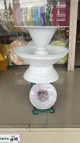 พานแว่นฟ้าสีขาว  ( พานแว่นฟ้าพลาสติก  ) สะพานบุญ 2