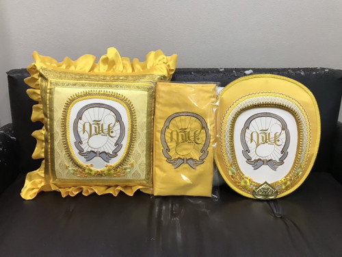 ตาลปัตรกฐิน  มาใหม่ๆ มีหลายแบบสวยๆ  สอบถามเพิ่มเติมได้ค่ะ 7