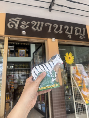 ม้าลายแก้บน ม้าลายถวายศาล  วางศาล 1