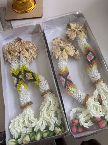 มาลัยคล้องคอนาค มาลัยนาค เครื่องบวชสวยๆ มาลัยงานบวช พิมพิธ 8