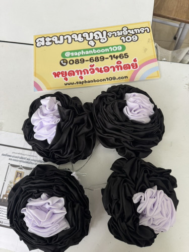 ( สินค้าพรีออเดอร์ ) ฝากสั่ง ผ้าซับใน ผ้าผูกรั้ว ผ้าดำผ้าขาวแบบยกม้วน งานฝากหิ้ว ผ้าด้านผ้าเงา 5