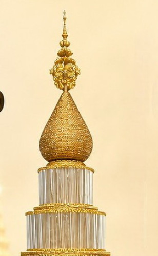 พานพุ่มกฐินรุ่นอลังการดาวล้านดวง ยอดพิกุลทอง หรูหราไฮโซ 3