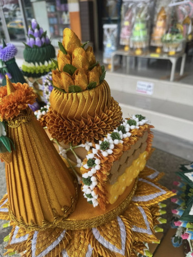 แพขมาชาววังทรงเครื่อง โตกไม้ ใหญ่ งานชาววังสั่งทำพิเศษ  สะพานบุญพานขมา 8