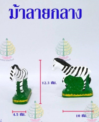 ม้าลายแก้บน ม้าลายถวายศาล  วางศาล 4