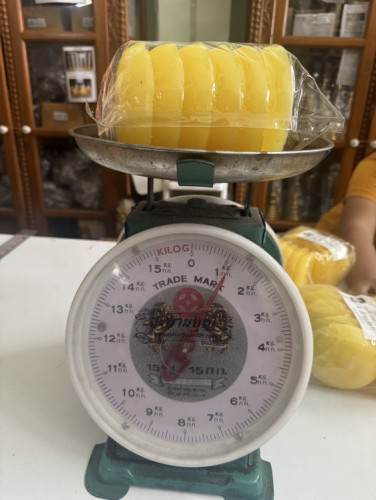 เทียนถ้วย ขี้ผึ้งแท้ ไม่มีไส้  สำหรับทำเทียนขี้ผึ้งแท้หล่อเทียนพรรษา เทียนเต่ามังกรไขผึ้ง 2