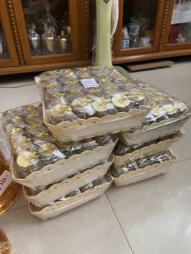 ของชำร่วยงานศพ  ;  ยาดมสมุนไพร ขวดแก้ว ใส่ถุงพร้อมโบว์ 7