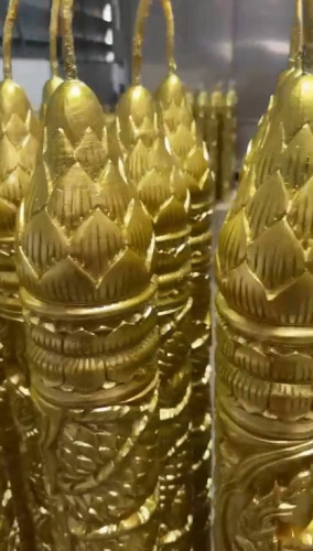 ( ต้นละ ) เทียนทองลายพญานาค เทียนใหญ่  เทียนสีทอง เทียนพรรษา 7
