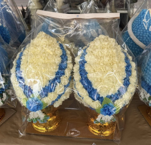 พานพุ่มมะลิ พานพุ่มสีฟ้า  พานพุ่มวันแม่ พระราชินีสิริกิตต์ 2