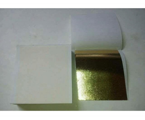 ทองเค   ทองเปลวปิดพระตามวัด ( แบบทองญี่ปุ่น ) ไม่ใช่งานทองแท้  ทองK แผ่นทองตราช้าง 1