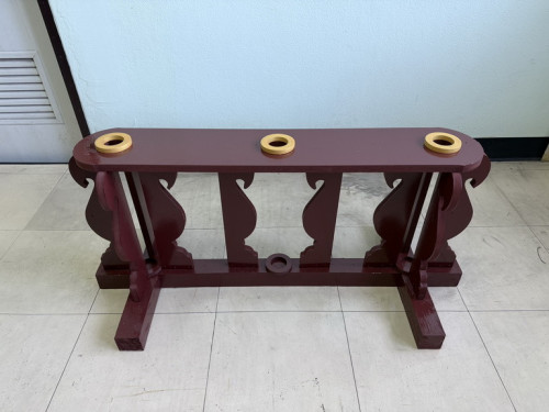 ฐานเสียบเสาธง   3 ช่อง 5 ช่อง  (งานไม้ ฐานเสียบธง )