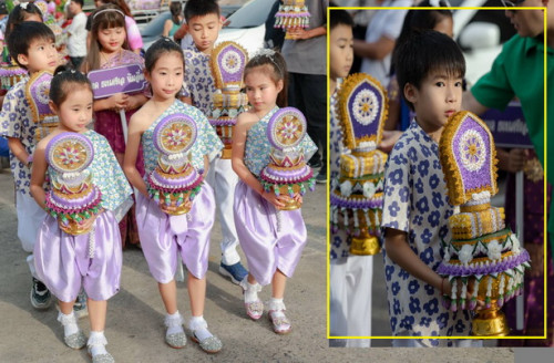 ต้นเทียนเสมา งานบวช ต้นเทียนอุปัชฌาย์ ต้นเทียนมาใหม่ 2