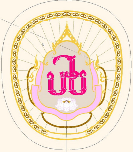 ตาลปัตรงานบวช ตาลปัตรบวช ตาลปัตรอุปสมบท ปักชื่อได้ค่ะ มีหลายสี A18 5