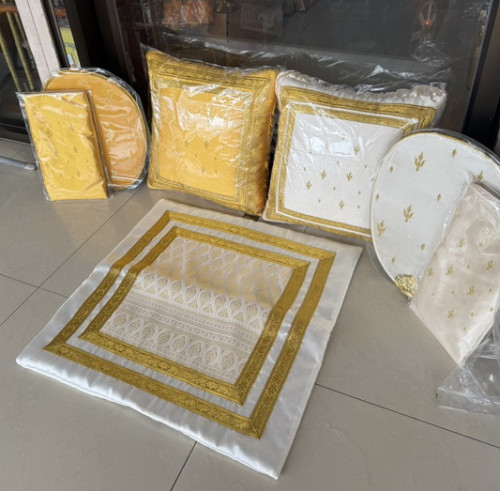 ตาลปัตรงานบวชงานกฐิน A18 รุ่นเรียบหรูดูแพง สไตล์มินิมอล  มีเกือบ 10 สี ปักชื่อได้ ด้ามตาลปัตรสวยๆ 3