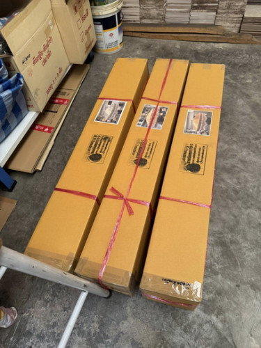 กล่องกระดาษลูกฟูก สำหรับเก็บสัปทน กล่องใส่สัปทน กล่องใส่ฉัตร