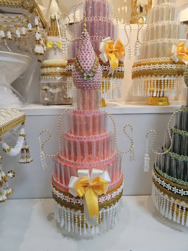 80 ใบ พานพุ่มกฐิน ต้นกฐินสวยๆ  ใส่เงินกฐิน บริวารกฐิน / ผ้าป่า  ช่างลัคกี้ 9