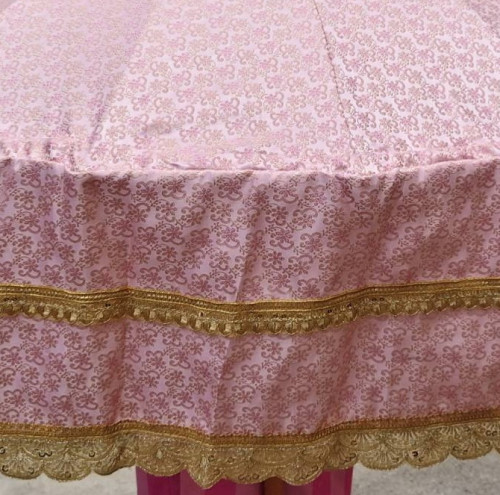 สัปทนผ้าแจ็คการ์ด   สัปทนกฐิน  สัปทนมาใหม่ สัปทนสีพาสเทล แจ๊คกาด  ยอดลงยา ด้ามชะแลค 7