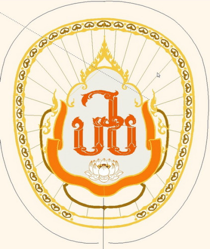 ตาลปัตรงานบวช ตาลปัตรบวช ตาลปัตรอุปสมบท ปักชื่อได้ค่ะ มีหลายสี A18 7